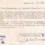 BRD - Marlesreuth 1953 10 Pfg. AFD Munzert Weberei Karte n. FFM