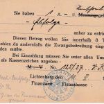 DR - Lichtenberg 11. APR 27 Frei d. Ablösung/Karte n Naila Weiterleitungsvermerk