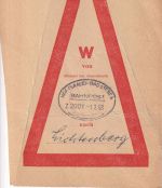 BRD - Hof (Saale)/Bad Steben Bahnpost Z. 2001 Vorbundzettel n. Lichtenberg 1963