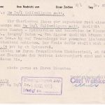 BRD - Hof 1953 10 Pfg. AFS Weiske Garne Gewebe Firmenkarte n. Merlesreuth