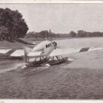 DR - Junkers F13 Seeflugzeug sw-AK mit 5+10 Pfg. Dt. Verkehrsausst. München 1925