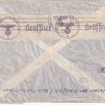 DR - 25+2x15 Pfg. WHW u.a. Luftpostbrief n. USA Frankfurt a/M. 14.11.40 Zensur