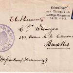 DR - 25 Pfg. Hindenburg/Trauer Brief n. BELGIEN Berlin (Gesandtschaft Cuba) 1934