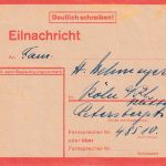 DR - Eilnachrichtenkarte Berlin-Zehlendorf n. Köln 20.5.44