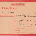 DR - Eilnachrichtenkarte Berlin-Pankow n. Oldenburg 7.3.44