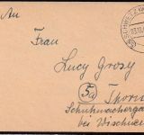 DR - (5a) Schwetz (Weichsel) 3.10.44 PLZ-Stempel Trauerbrief n. Thorn - selten !