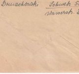 DR - (5a) Schwetz (Weichsel) 3.10.44 PLZ-Stempel Trauerbrief n. Thorn - selten !