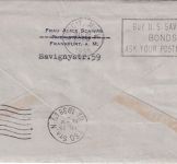 DR - 25 Pfg. Zeppelin Brief n. USA Frankfurt a/M - Detroit 1938 Weiterleitung