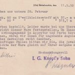 BRD - Helmbrechts 1950 10 Pfg. AFS Kopf's Sohn Färberei Firmenkarte