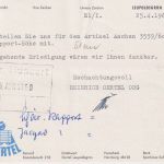 BRD - Leopoldsgrün ü. Hof 1960 10 Pfg. AFS Oertel Bettwäsche Firmenkarte