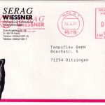 BRD - Naila 2001 300 C. AFS Wiessner Medizinprodukte Brief (Vds.) 51-500g