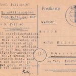 All.Bes. - 12 Pfg. Ziffer Ganzsachenkarte Naila 1946 OU Prof. Pellegrini !