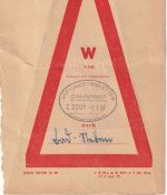 BRD - Hof/Bad Steben Bahnpost Z.2001 Vorbundzettel f. Post n. Bad Steben