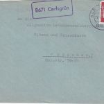 BRD - 8671 Carlsgrün Poststelle I Ra1 Brief Bad Steben - München 22.4.1963
