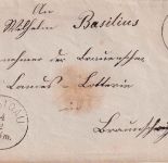 Bayern - Issigau 4/2 K1 10 Pfg. Ganzsachenumschlag n. Braunschweig (ca. 1883/86)