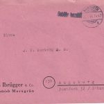 All.Bes. - Marxgrün 14.3.46 Gebühr bezahlt L1 Brief n. Augsburg