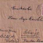 DR - 15 Pfg. Weltkongress Hamburg Drucksachenschleife-Vds. 3. Gew.st. Bühl 1936