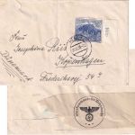 DR - 25 Pfg. WHW Bauwerke Oberrand Brief n. DÄNEMARK Kiel - Kopenhagen 31.12.39