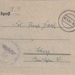 DR - Fp.Nr. 08453 (Stalag 365) 7.9.43 n. Coburg Feldpostbrief m. Inhalt