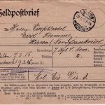 DR - Leipzig-Gohlis 1917 Feldpostbrief (Vordruck) n. Hirson (Nordfrankreich)