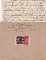 DR - Leipzig-Gohlis 1917 Feldpostbrief (Vordruck) n. Hirson (Nordfrankreich)