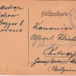 DR - Baggerverband Helgoland Feldpostkarte n. Antwerpen 7.11.17 Klickow !!