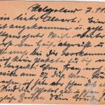 DR - Baggerverband Helgoland Feldpostkarte n. Antwerpen 7.11.17 Klickow !!