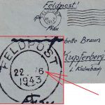 DR - Feldpost 22.6.1943 Brüseler Masch.stpl. Feldpostbrief (28958E) n Kupferberg