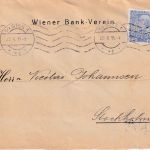 Österreich - 25 H. Franz-J. Perfin "WBV" Brief n. SCHWEDEN Wien 25.10.15 Zensur