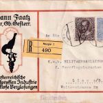 Österreich - 25+20 H. Reg. Jubiläum illustr. Einschreibebrief Steyr - Linz 1916