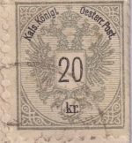 Österreich - 20+2x5 Kr. Doppeldaler Eil-Einschreibebrief n. RUMÄNIEN Wien 1890