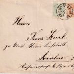 Österreich - 3+2 Kr. Doppeladler Brief Wien - Berlin 1889