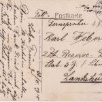 Bayern - Schwarzenbach a.W. Marktplatz farb. Ansichtskarte/Feldpost 1918