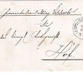 Bayern - Leupoldsgrün 31. DEZ 04 Dienstbrief n. Hof - seltener Stempel !