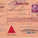 DR - 15+8 Pfg. Hindenburg Nachnahme-Drucksachenkarte Selbitz - Pirna 1937