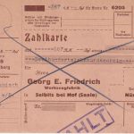 DR - 15+8 Pfg. Hindenburg Nachnahme-Drucksachenkarte Selbitz - Pirna 1937