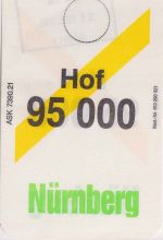 BRD - Vorbundezettel f. Briefe vom BZ12 (Berlin) ü. Nürnberg n. Hof 1995