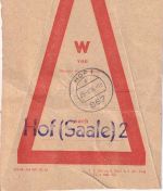 BRD - Hof 4 1966 Vorbundzettel nach Hof 2