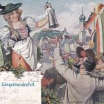 Österreich - Graz Sängerhalle 1902 SST farb. Sonderkarte VI. Dt. Sängerfest