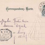 Österreich - Zwettl Ob.Oesterr. 31.12.01 farb. Neujahr-Prägekarte n. Linz