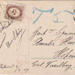 Italien/Österreich - Padua 1908 Karte n. ÖSTERREICH (Hohenems) Nachporto