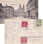 Ungarn/Österreich - 5 F. Turul Feldpostkarte n. Tiefenbach 1916 Nachporto