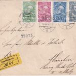 Österreich - 35+25+10+5 H. 80. Geburtstag Einschreibebrief Grossgmain 19.8.1910