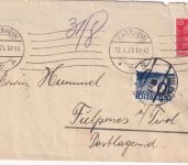 DR/Österreich - 15 Pfg. Kant Brief Mannheim - Fulpmes/postlagernd 1927