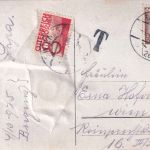 Österreich - 7g Ziffer (mechanische) Karte Bregenz - Wien 1925 Nachporto