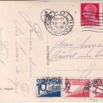 Italien/Österreich - 2x20 C. Cäsar Karte Neapel - Schwaz 1931 Nachporto