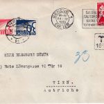 Schweiz/Österreich - 20 Rp. Juventute Brief Genf - Wien 1933 Nachporto