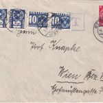 DR/Österreich - 12 Pfg. Hindenburg Brief Berlin - Wien 4.3.38 Nachporto
