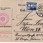 Österreich - Wien 1927 unfreie Ortskarte m. Nachporto