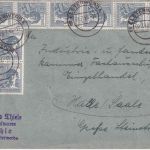 All.Bes./Währungsreform - 20x6+10x12 Pfg. Arbeiter Brief Elsterwerda 9.7.48